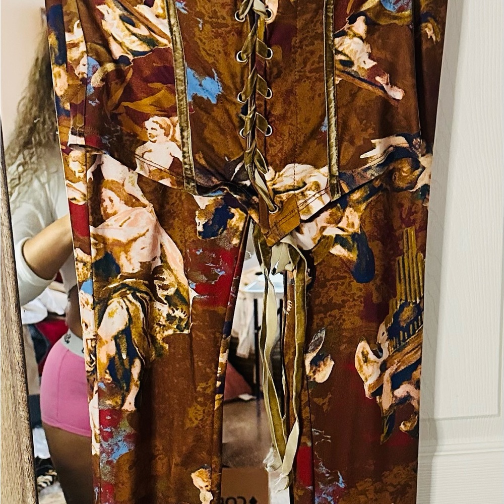 Fashion nova sexy exotic 3 corset piece jumpsuit . Size small - Picture 4 of 6